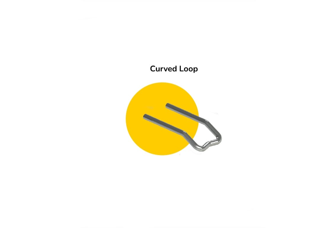 Curved loop